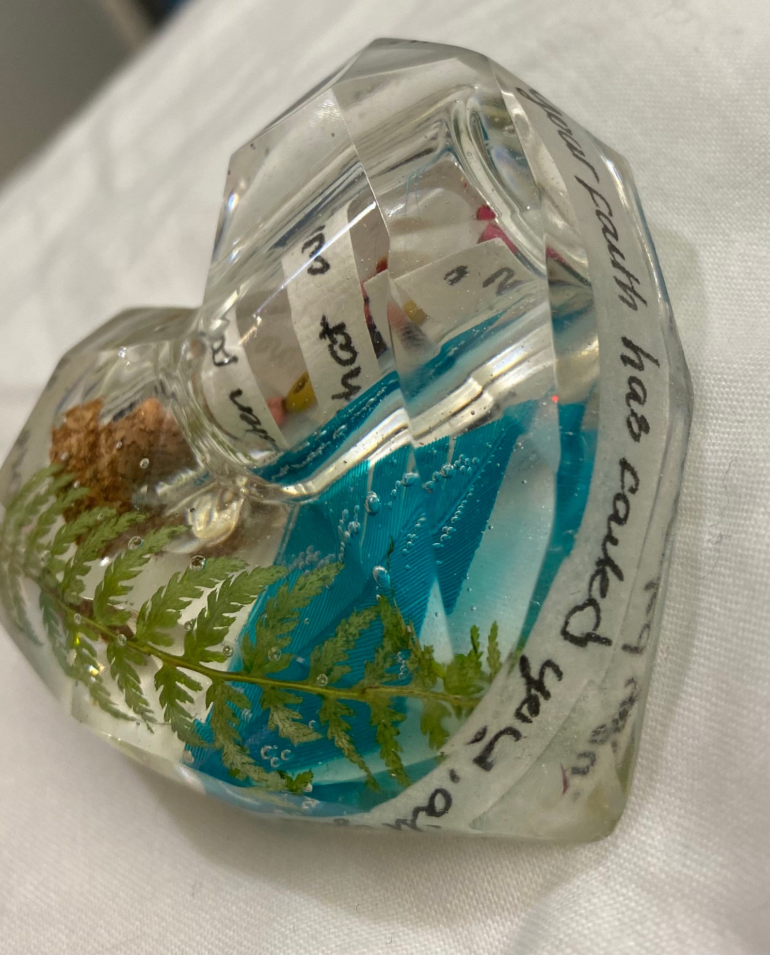 Handmade Keepsake Resin Memorial Piece Handmade Gift - Etsy