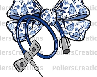 Coquette Bow Phlebotomist Nurse Png Phlebotomy Coquette Ribbon Sublimation designs Hand Drawn