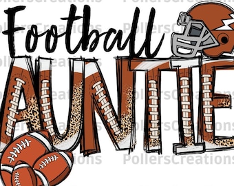 Fußball Tante Png, Fußball Geschenk für Tante, Fußball Sublimation Designs, Fußball Shirt Png, Doodle, Animal Print, Sport Png, Tante Shirt Png