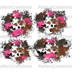 Cowhide Pink Patches Png,Cowhide Shirt Png,Background,Patch,Rose,Cow Sublimation Designs,Distressed tshirt,Bundle,Western,Gifts,Animal Print