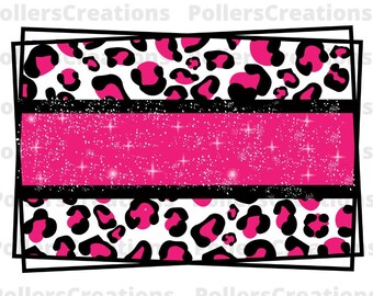 Archivo PNG de marco desgastado de leopardo rosa, diseño de sublimación, descarga digital, fondo, pincelada PNG, estampado animal, fondo de guepardo PNG