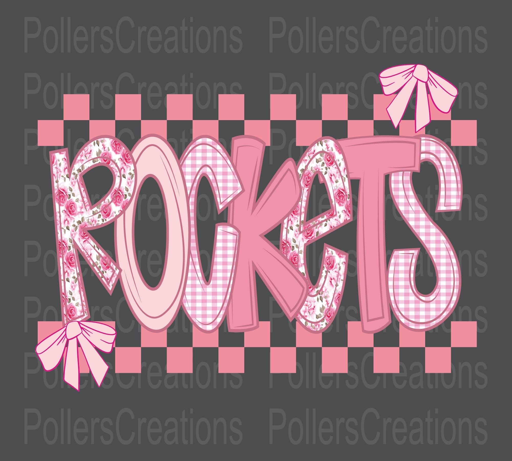 Preppy Rockets Preppy Rockets Png Mascot Floral Coquette Girly Doodle Clipart School ...