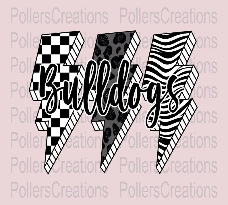 Bulldogs Png Mascot Lightning Black and White Checkered Leopard Png ...