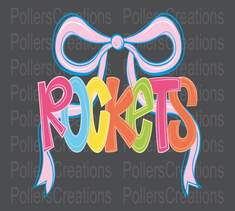 Preppy Rockets Preppy Rockets Png Mascot Coquette Girly Doodle Clipart School Spirit ...