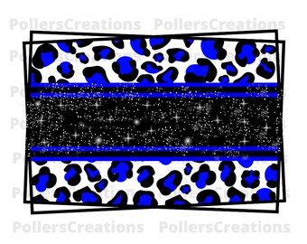 Blauer schwarzer Leopard beunruhigter Rahmen Png-Datei, Sublimationsentwürfe Downloads, Hintergrund, Pinselstrich Png, Tierdruck, Gepard Hintergrund Png
