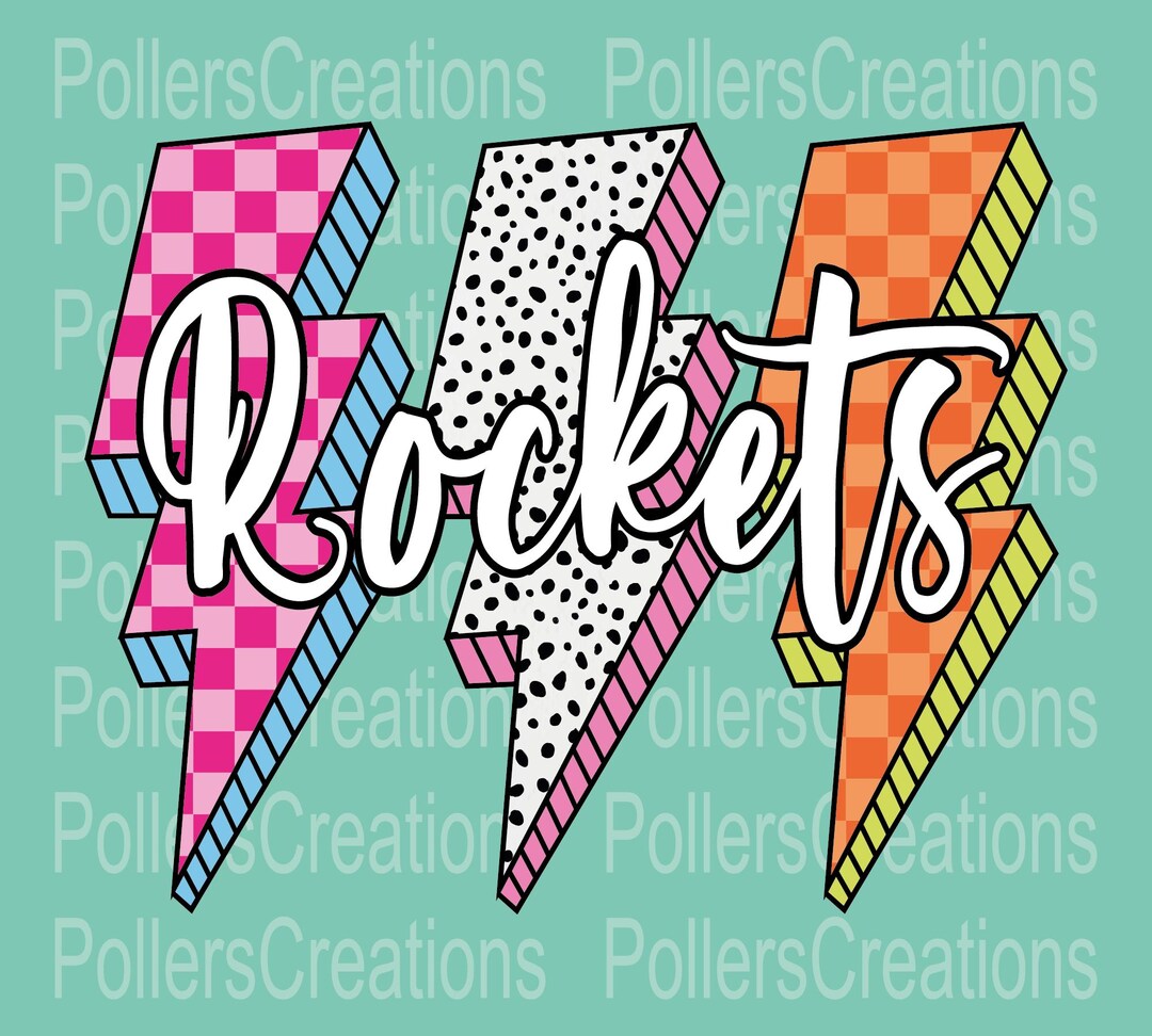 Preppy Rockets Preppy Rockets Png Mascot Lightning Checkered Dalmatian Png Retro ...