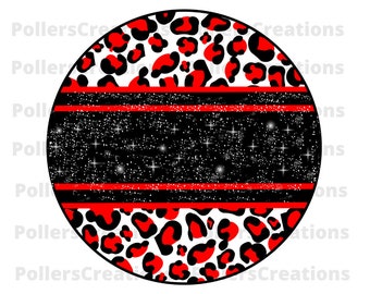 Red Leopard Distressed Circle Png File,Sublimation Design Digital Download,Background,Brush Stroke Png,Animal Print,Cheetah Background Png