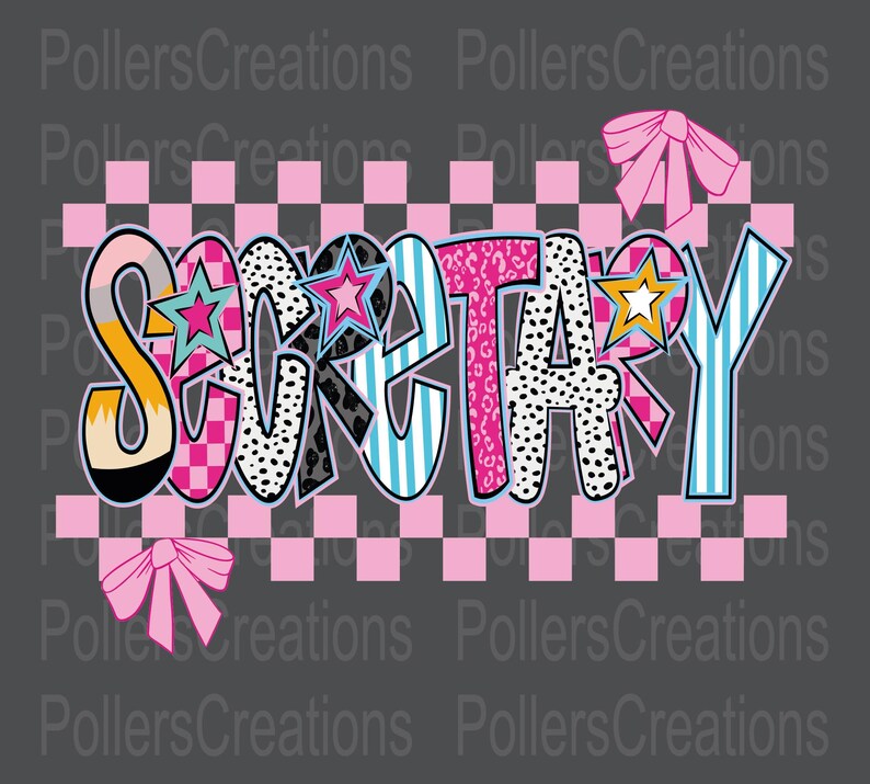 Preppy Secretary Png First Day of School School Secretary Pencil ...