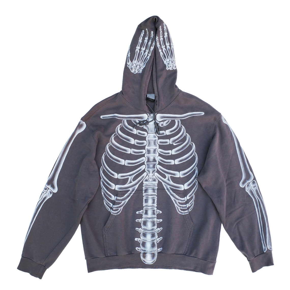 Nike Custom Skeleton Paint Hoodie Size L Nike Hoodie Mens | Etsy