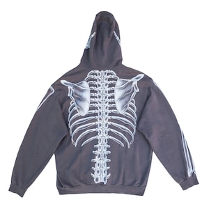 Nike Custom Skeleton Paint Hoodie Size L Nike Hoodie Mens | Etsy