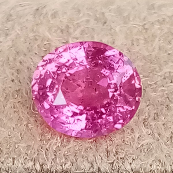 UNHEATED Pink Sapphire, 0.90 Cts / Ceylon Hot Pink Sapphire / Pink Sapphire Engagement Ring / Loose Pink Sapphire / Natural Untreated