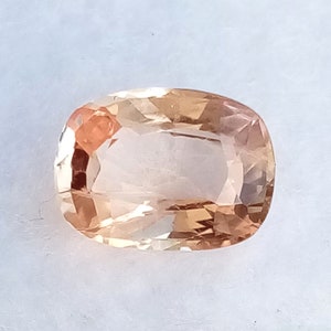 UNHEATED Peach Sapphire 2.10 Cts / 8.8×6.5mm Cushion Peach Sapphire / Ceylon Padparadscha Sapphire / Natural Untreated / Loose Gemstone