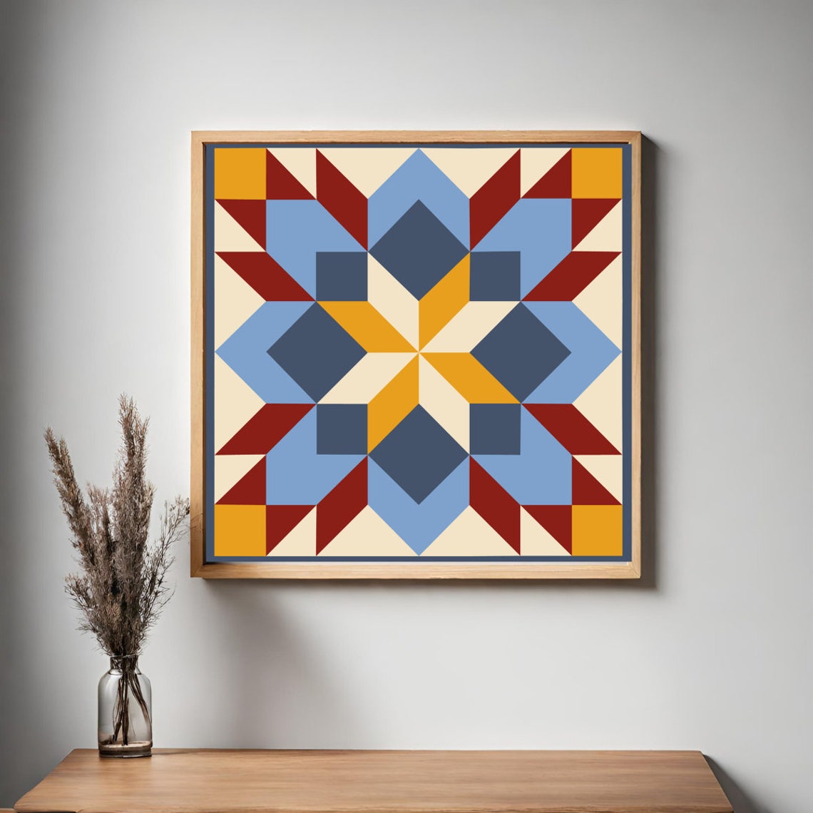 Prairie Star Barn Quilt Pattern: Digital PDF SVG Printable - Etsy