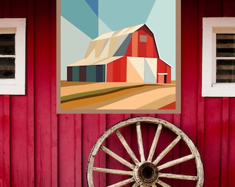 Barn Scene Barn Quilt Digital PDF Pattern Bundle