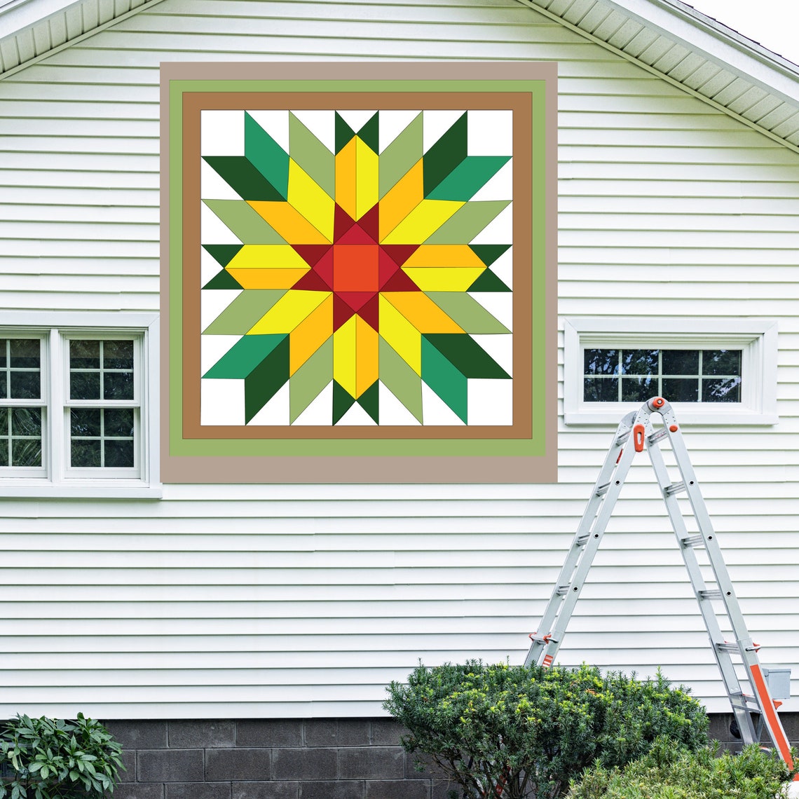 24x24 Sunflower Barn Quilt PDF Pattern, SVG Pattern, Wood Quilt to ...
