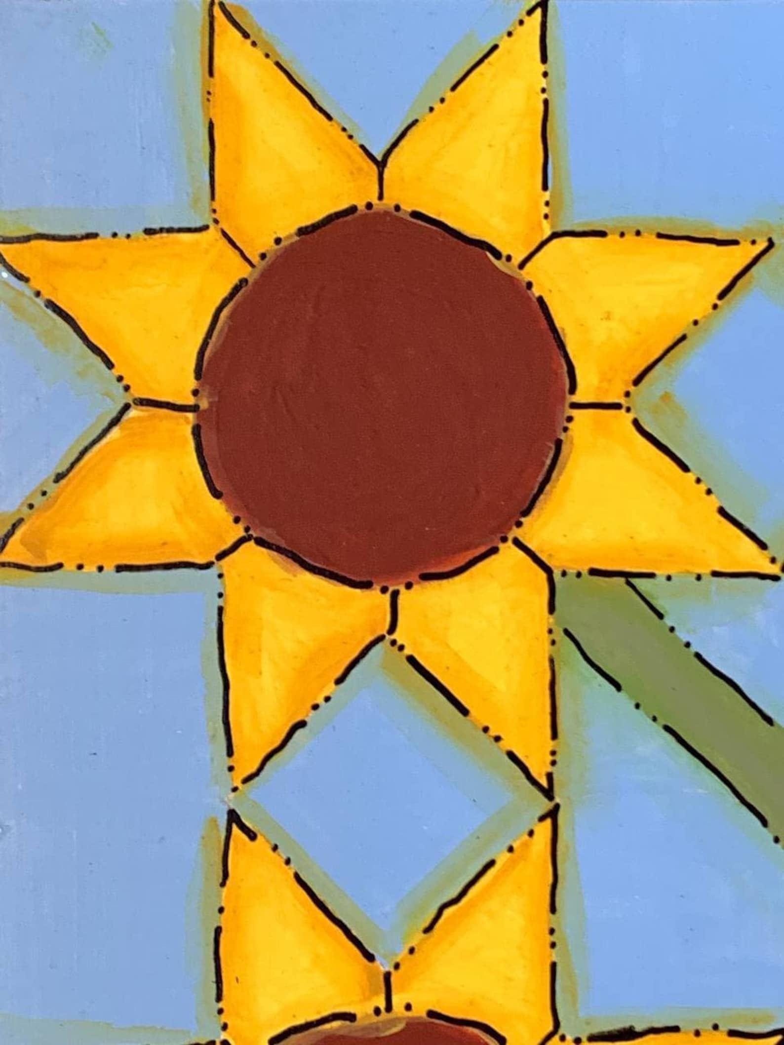 Sunflower Barn Quilt PDF Pattern Digital SVG Printable Pattern Wood ...