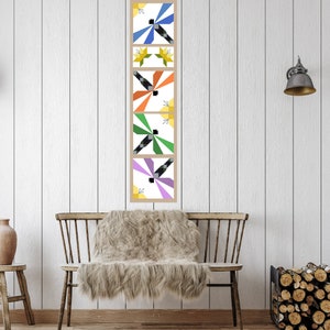 Dragonfly Flower Barn Quilt Pattern: SVG, PDF, Wood Quilt Bundle