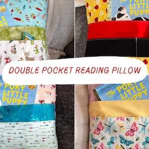 Double Pocket reading Pillow PDF Pattern