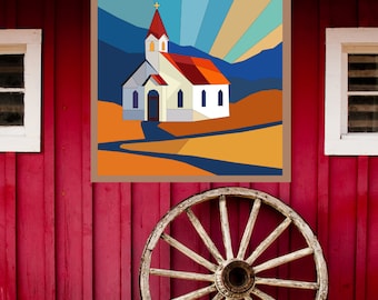 Church Barn Quilt Digital PDF Pattern Bundle
