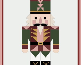Barn Quilt Patterns, Christmas Nutcracker Printable Pattern, DIY Painted Wood Sign, Holiday Farmhouse Decor