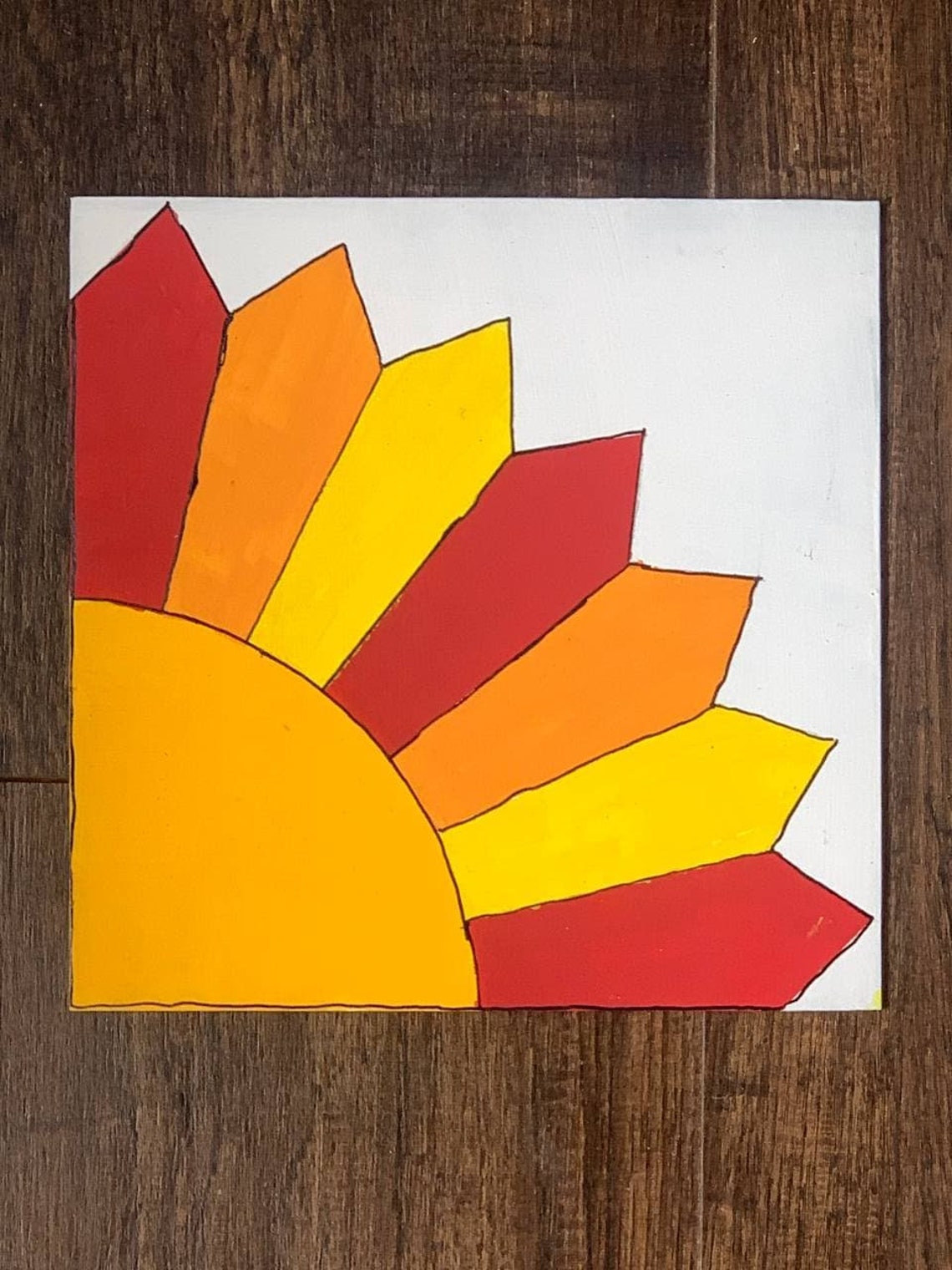 Sun Ray Barn Quilt PDF Pattern Etsy