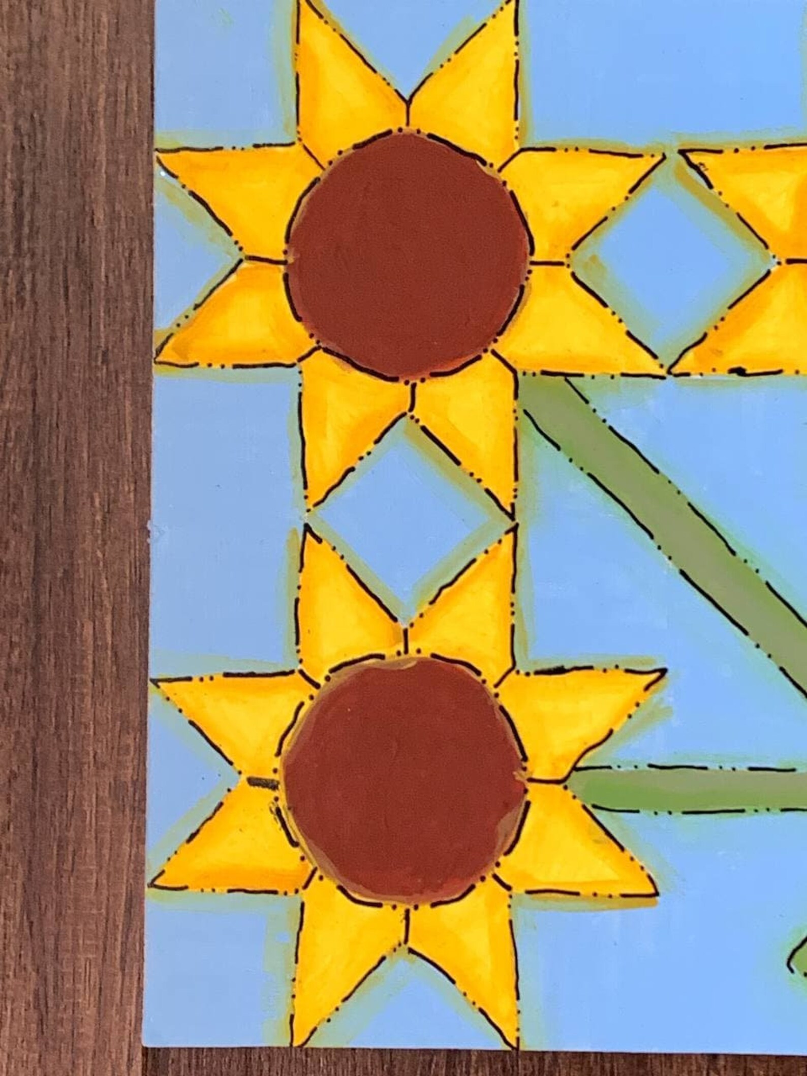 Sunflower Barn Quilt PDF Pattern Digital SVG Printable Pattern Wood ...