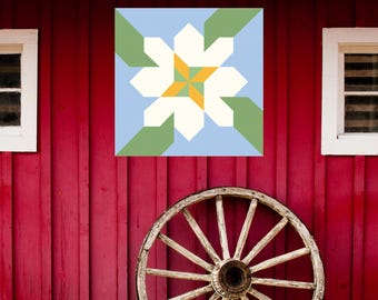Easter Lily Quilt Block Pattern: Spring Barn Quilt (Digital Download)