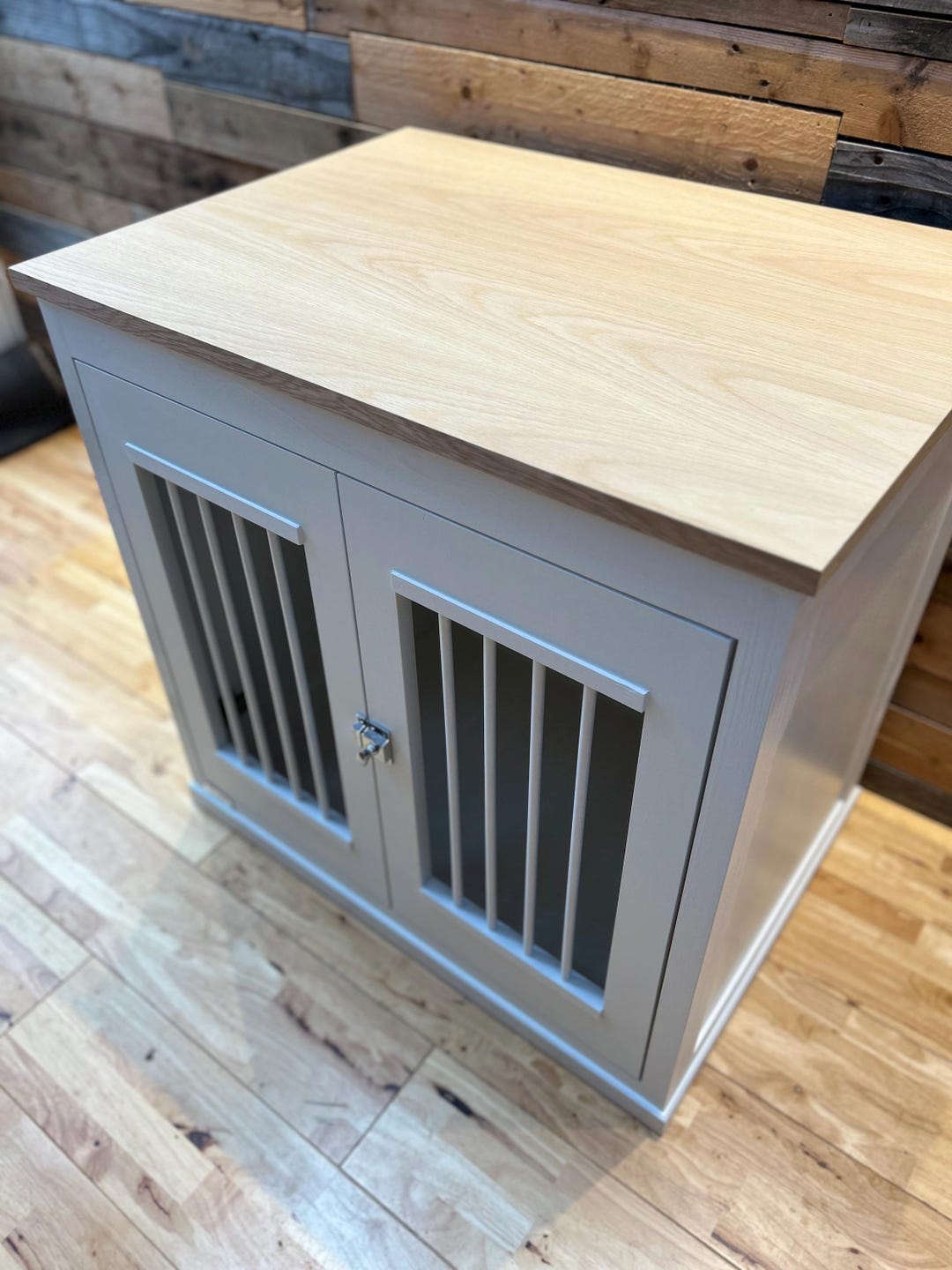 Wooden Dog Crate/ Bed, Hinged /doors - Etsy