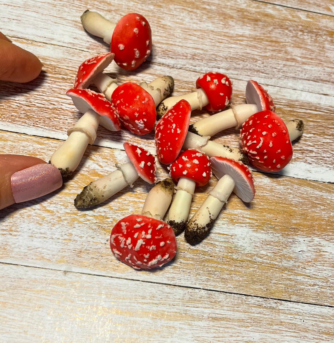 Mushrooms polymer clay Miniature polymer clay Vegetables Etsy