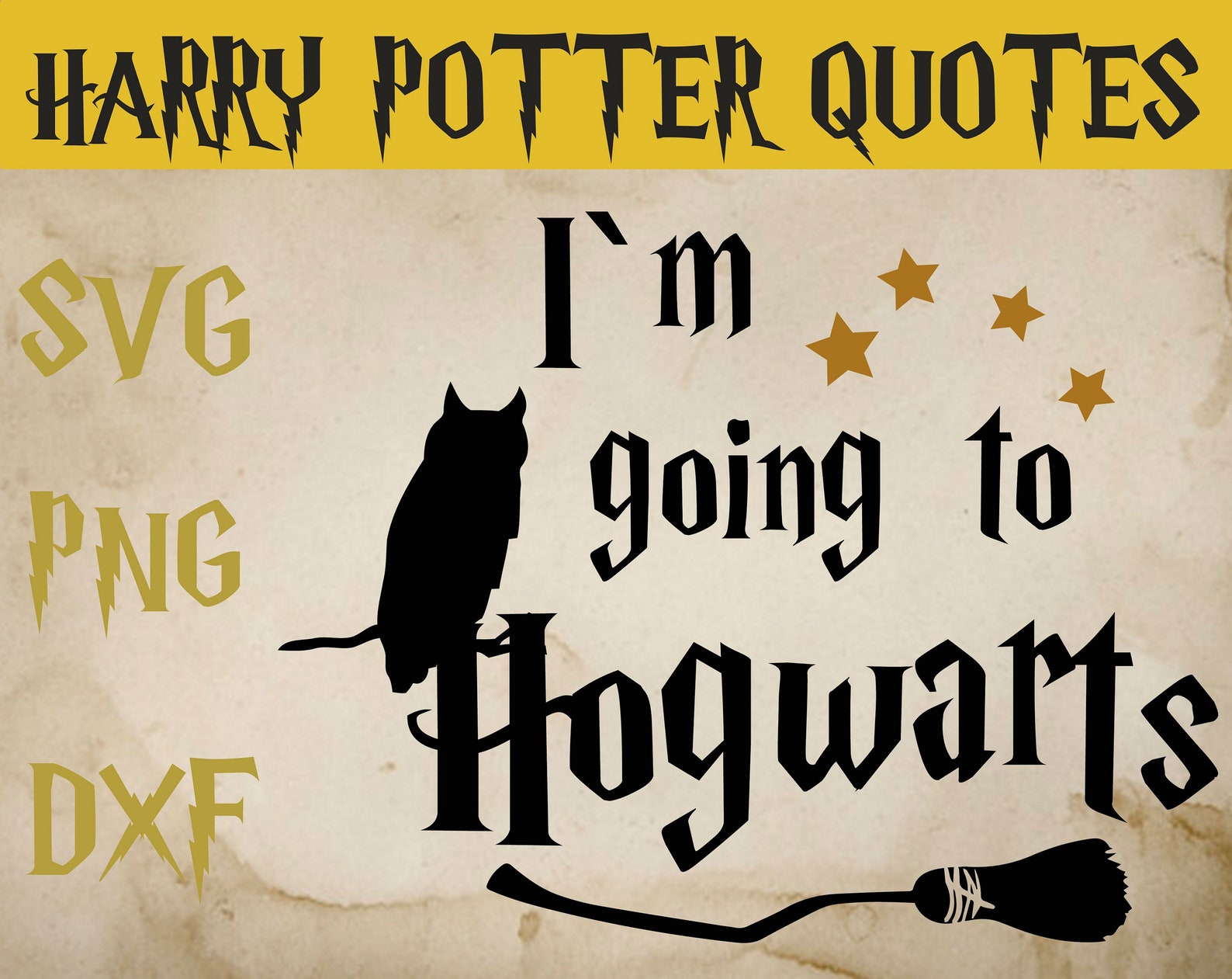 I'm going to Hogwarts svg dxf png Harry Potter svgdxf | Etsy