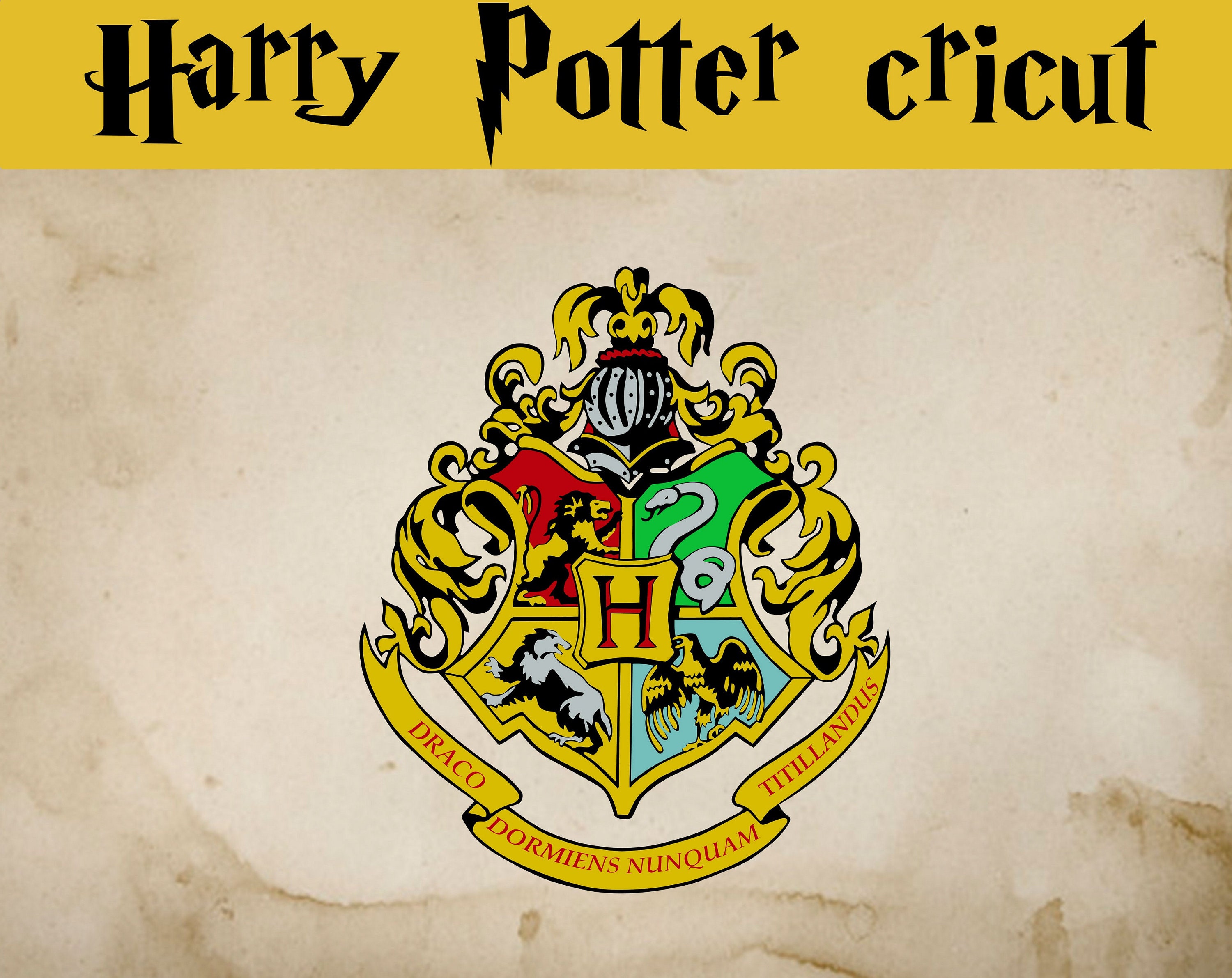 Hogwarts Logo Svg Dxf Png Harry Potter Svg Dxf Png | Etsy