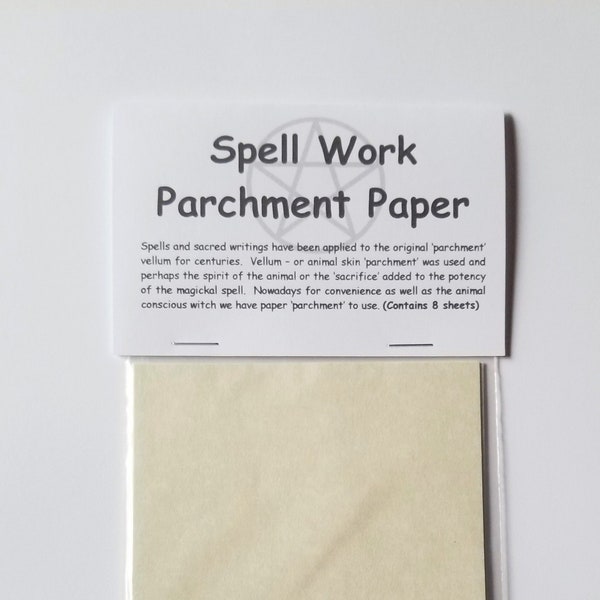 Spell Work Parchment Paper