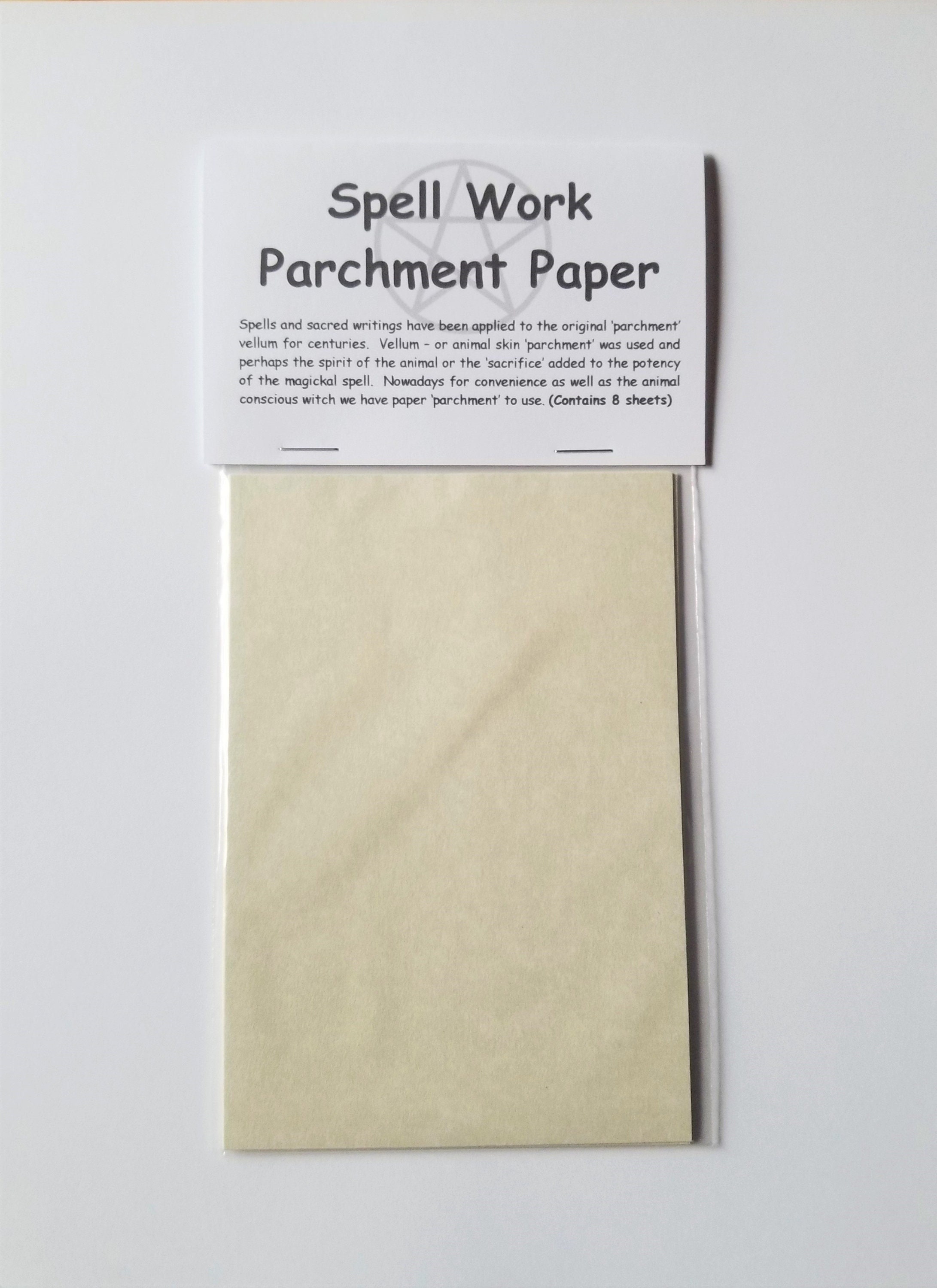 Spell Work Parchment Paper 