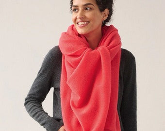 Wrap / Étole en laine et cachemire pour femmes - Châle / Écharpe - Cape - Certification RWS