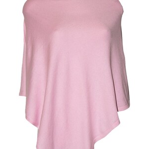 Poncho aus reiner Baumwolle Rosa