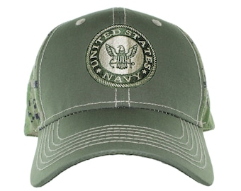 US Navy Officially Licensed JWM Unisex Neutral Camo Back Cap