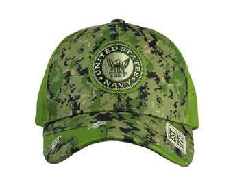 US Navy Distressed Camo Cap
