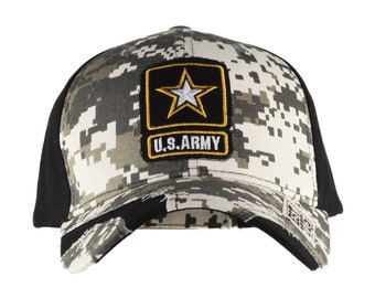 US Army Distressed Camo Cap