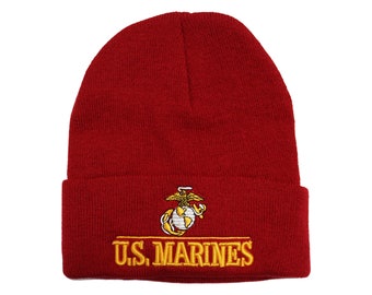 US Marines Embroidered Logo Beanie