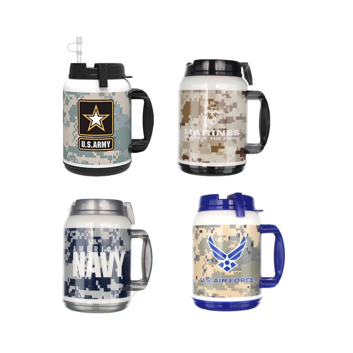 Made in USA 64 Oz Military Travel Mugs Etsy
