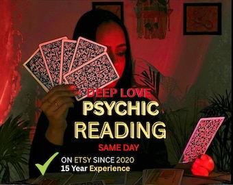 Leitura de Amor no Mesmo Dia, Leitura Psíquica Profunda de Amor, Leitura de Relacionamento, Leitura Telepática, Leitura de Tarot do Amor