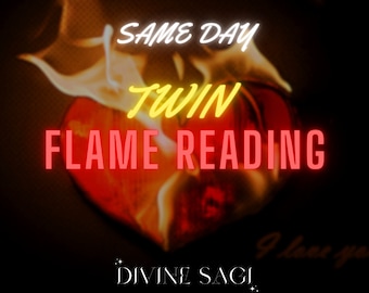 Twin Flame Reading, SAME Day Psychic Reading, Soulmate Reading, Intuitive Reading