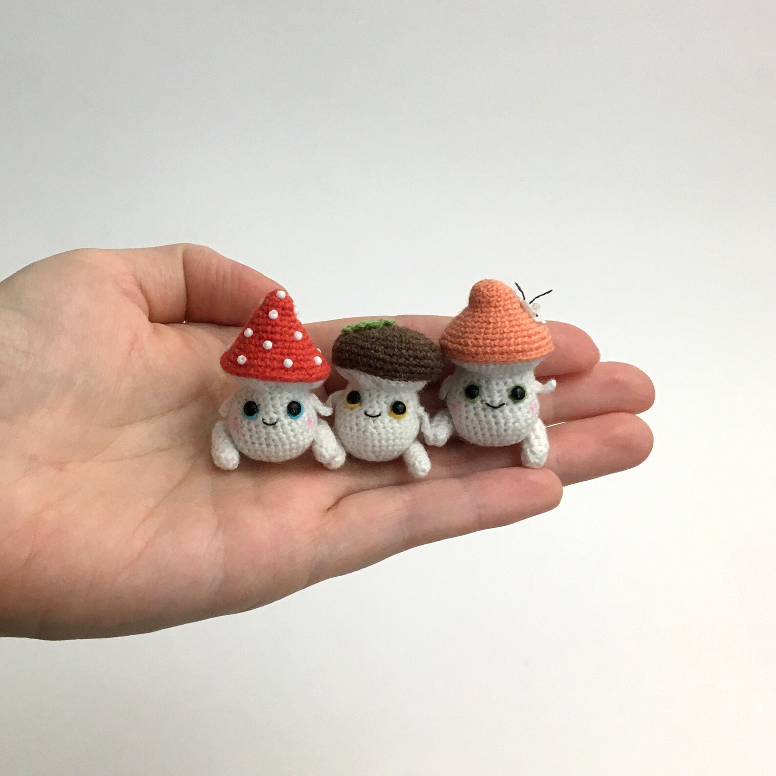 Tiny mushrooms Amanita mushroom plush Kawaii mushroom plushie Etsy