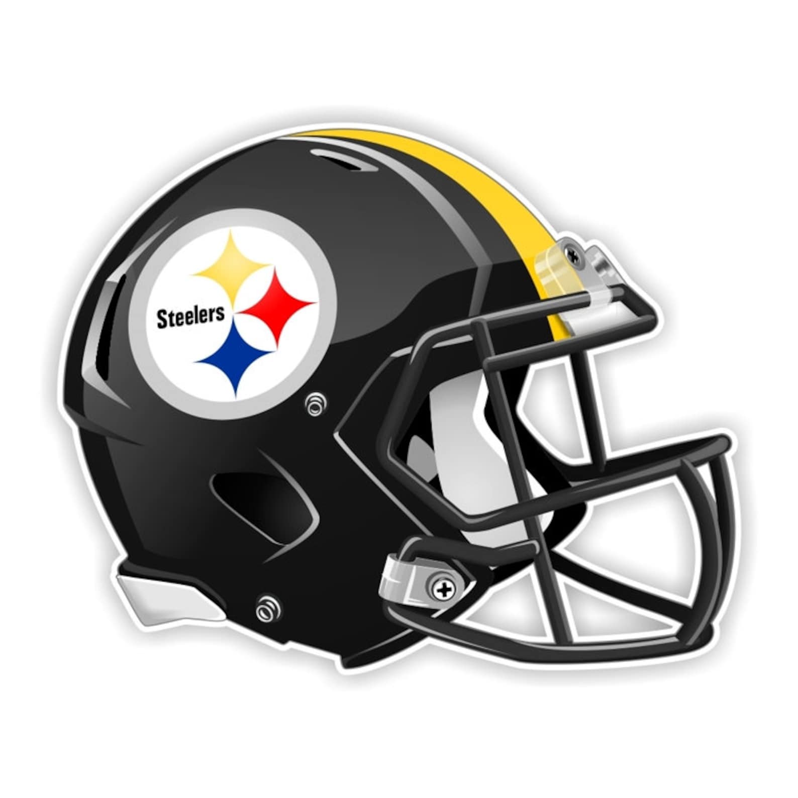 Pittsburgh Steelers Football Helmet Decal Etsy