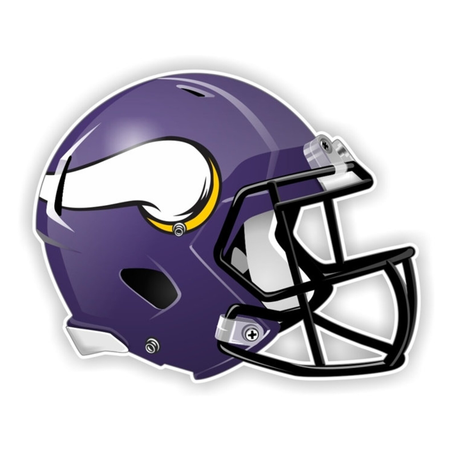 Minnesota Vikings Football Helmet Decal Etsy