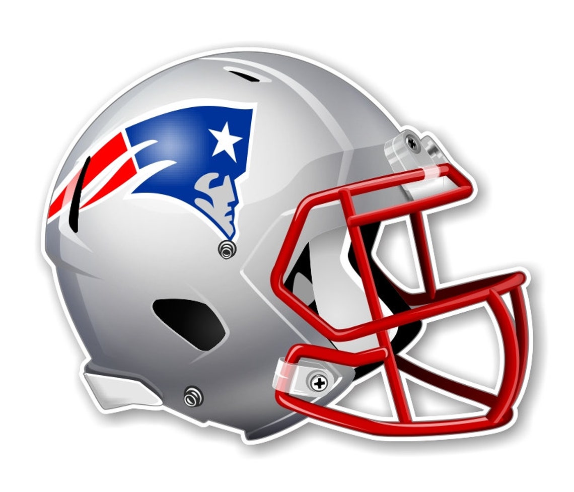 New England Patriots Football Helmet Decal Etsy