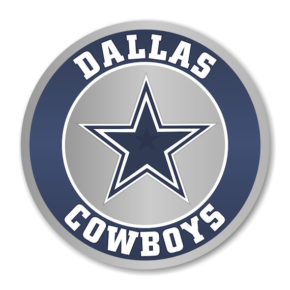 Dallas Cowboys Round Decal | Etsy