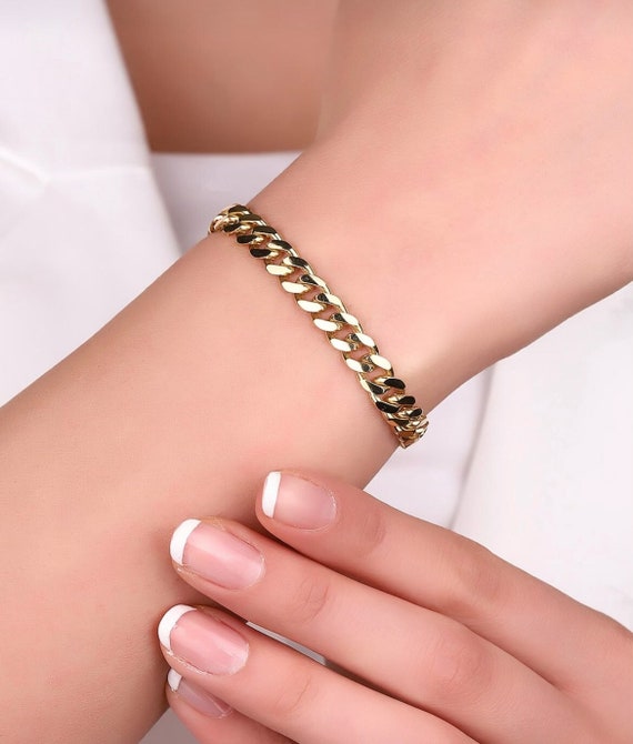 14K ソリッド ゴールド マイアミ キューバン リンク チェーン 14K ソリッド ゴールド マイアミ キューバン リンク チェーン