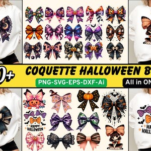 30+ Halloween Coquette Bow Png Bundle, Retro Fall Png, Bow Halloween Png, Ghost Coquette Bow Png, Horror Halloween Png, Girly Halloween Png