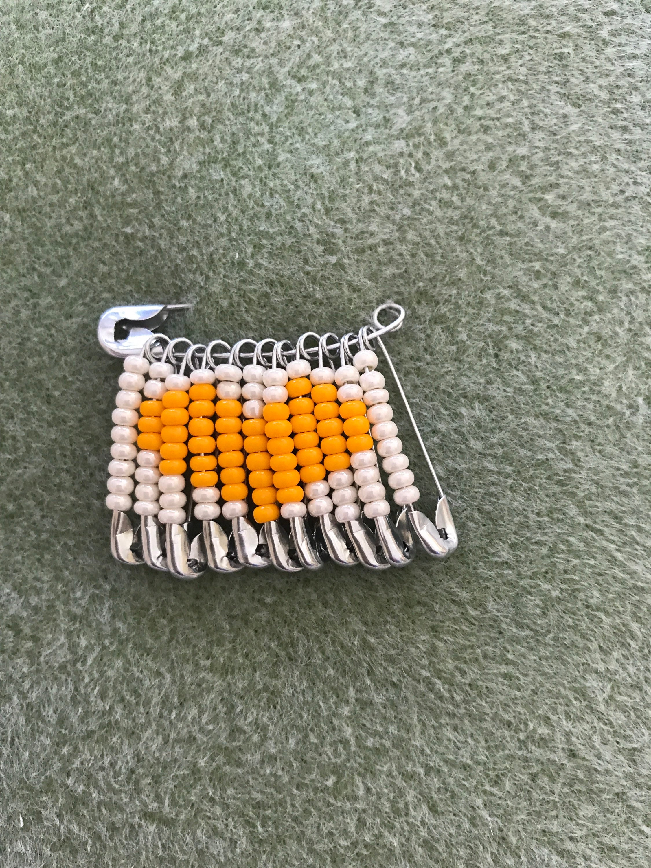 Orange Heart Safety Pin Accessory, Metis, Orange Shirt Day, Truth and…